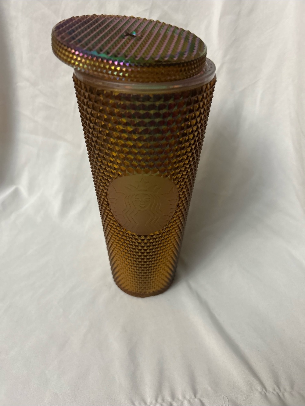 Starbucks Iridescent Amber Studded Tumbler